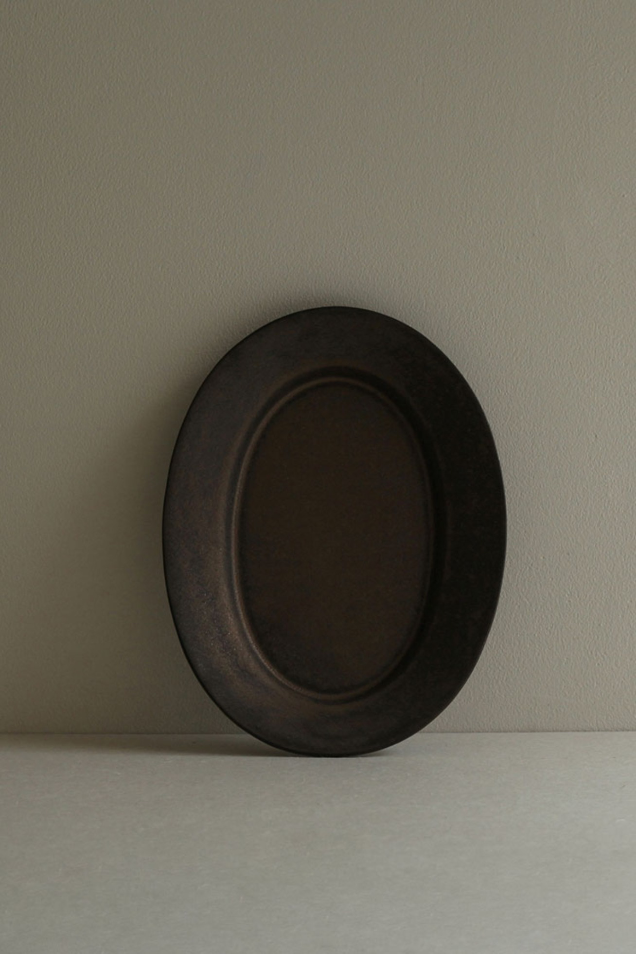 Rim Oval Plate(L)｜Copper Brown