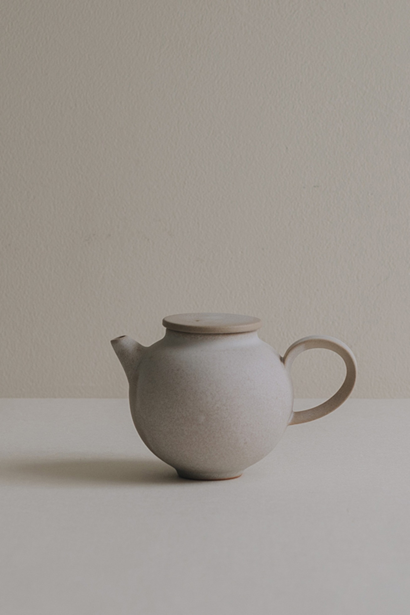 Circular Teapot｜Stone Beige