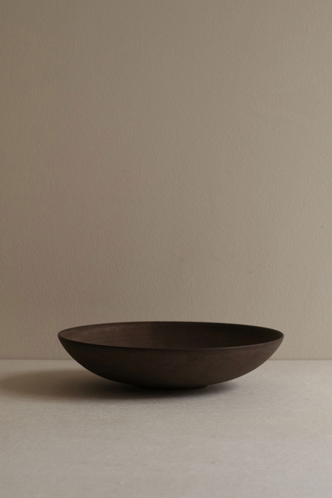 Shallow Bowl｜Copper Brown